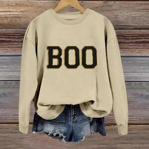 BOO Halloween Women’s sweatshirt by Pink Lily  Size Large